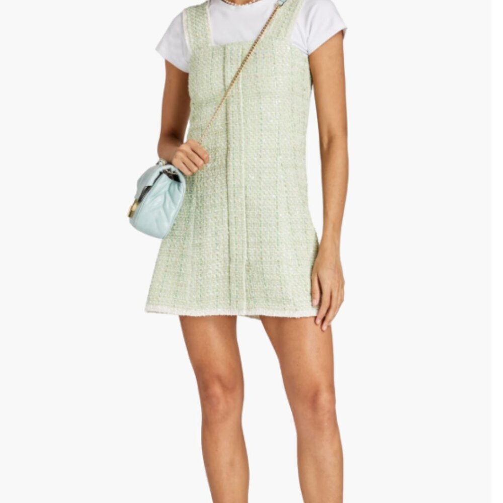 NWT Maje Metallic Boucle Tweed Dress